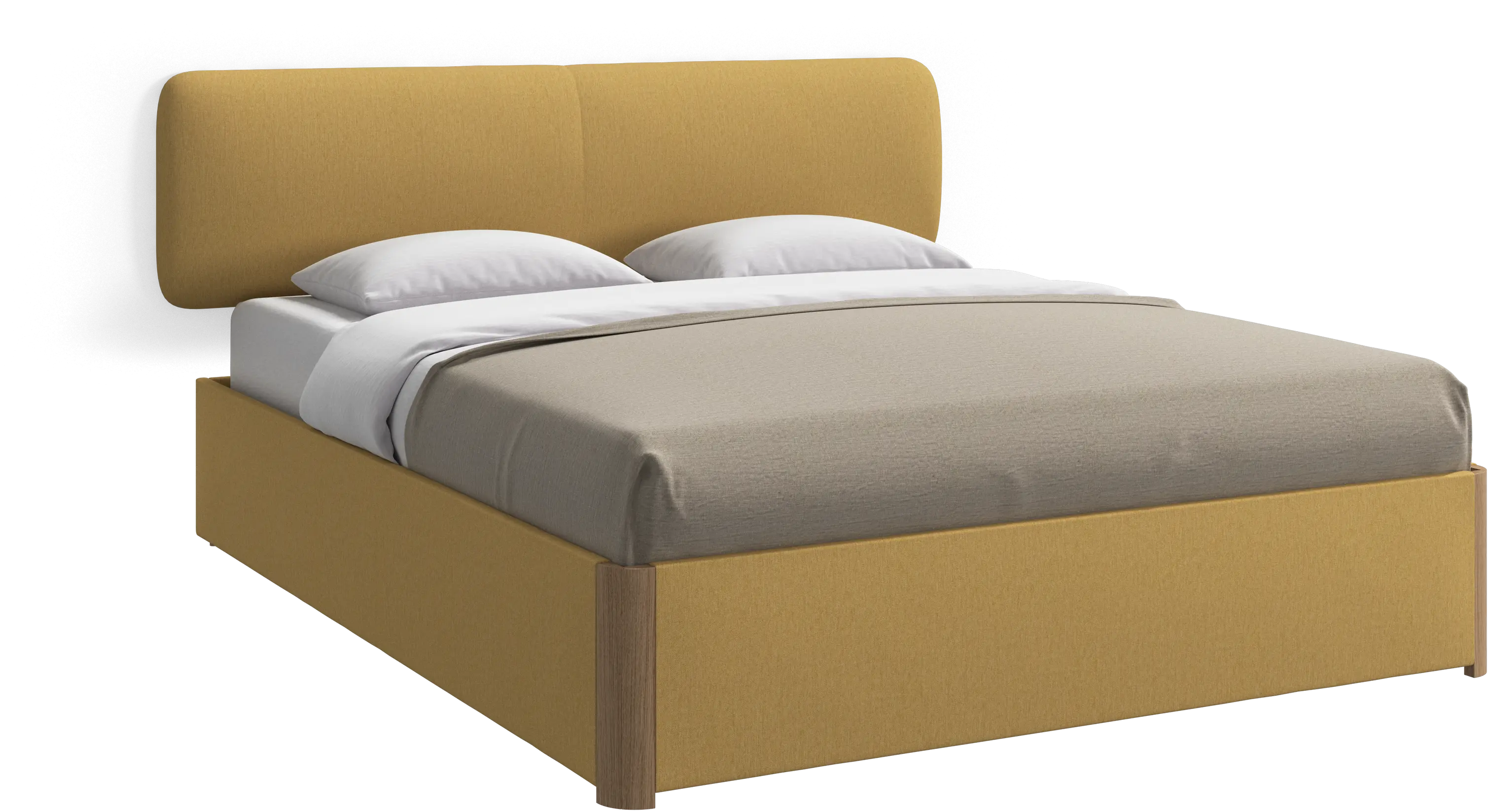 よっこBoConcept ボーコンセプト　ベッドフレーム　キングベッド Lugano 収納ベッド リフト式フレーム & スラッツ付き